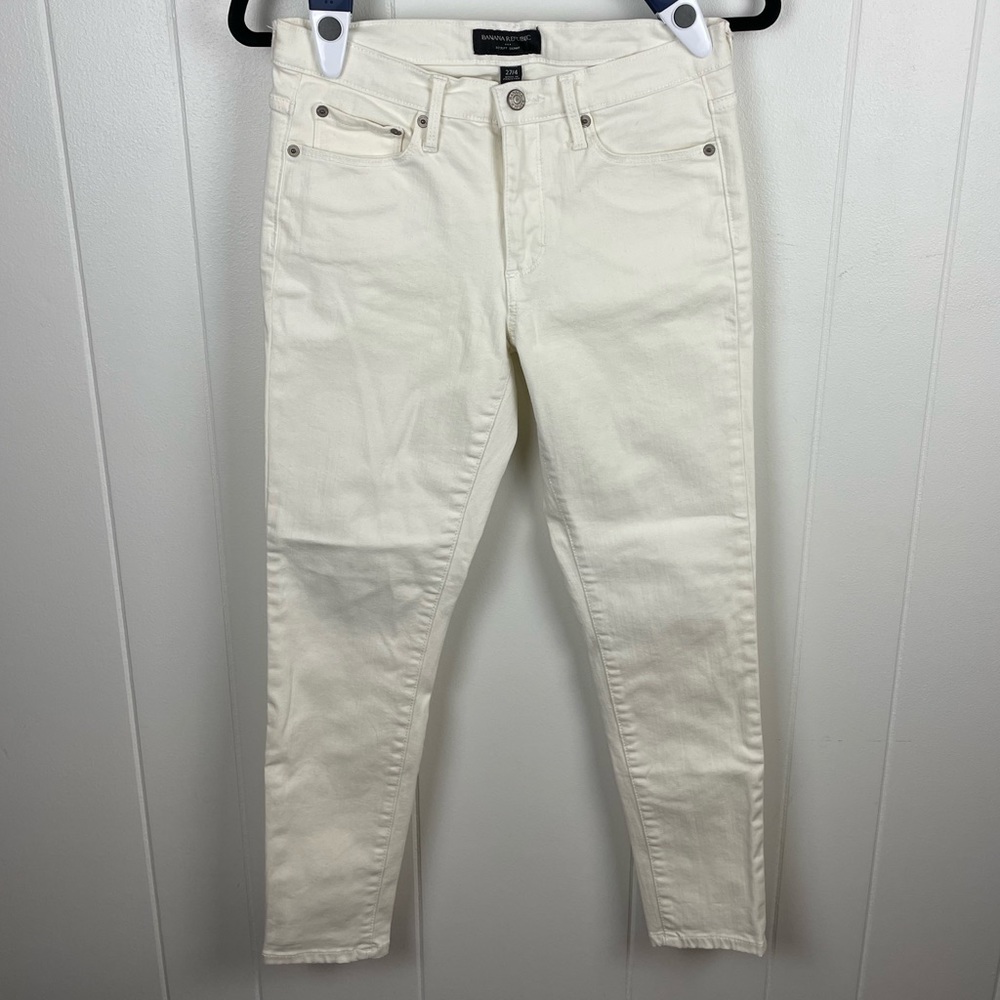Banana Republic, White Sculpt Skinny pants
